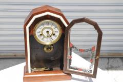 The New Haven Clock Company Antique Rosewood New Haven Clock Co Mantle Clock - 4215257