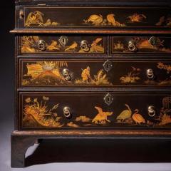 The Sir William Stephenson 18th Century George II Lacquer Chinoiserie Bureau - 4040061