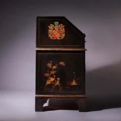 The Sir William Stephenson 18th Century George II Lacquer Chinoiserie Bureau - 4040066