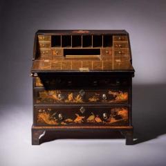 The Sir William Stephenson 18th Century George II Lacquer Chinoiserie Bureau - 4040069