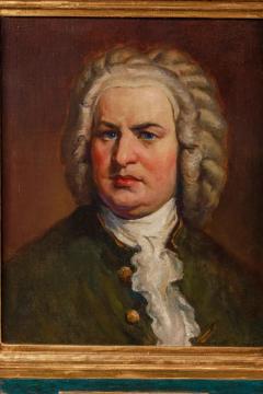 The Three Bs of Music Beethoven Bach Brahms An Extremely Rare Painting - 2713144