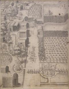 The Town of Secota Published in Frankfurt 1594 - 79222