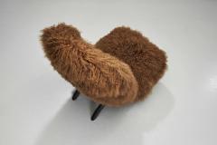 Theo Ruth Congo Lounge Chair in Mongolian Shearling by Theo Ruth The Netherlands 1950s - 4747055