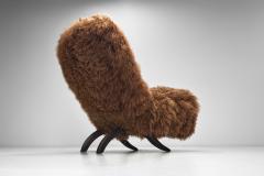 Theo Ruth Congo Lounge Chair in Mongolian Shearling by Theo Ruth The Netherlands 1950s - 4747061
