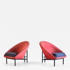 Theo Ruth Pair of Theo Ruth F815 Lounge Chairs Artifort Netherlands 1960s - 3324384