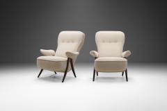 Theo Ruth Pair of Theo Ruth Model 105 Hairpin Armchairs for Artifort Netherlands 1950s - 3923789