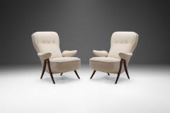 Theo Ruth Pair of Theo Ruth Model 105 Hairpin Armchairs for Artifort Netherlands 1950s - 3923790