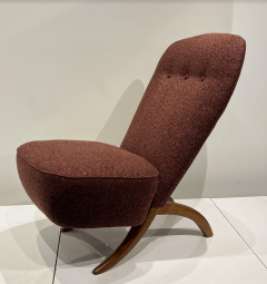 Theo Ruth Theo Ruth Mid Century Slipper Chair Model Congo Belgium circa 1950 s - 2886881