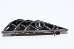 Theodor Fahrner Art Deco Geometric Modernist Brooch by Theodor Fahrner - 386864