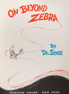 Theodor Seuss Dr Seuss Geisel On Beyond Zebra by Dr SEUSS - 3543410