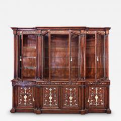 Theodore Alexander Monumental Theodore Alexander China Cabinet with Mother of Pearl Inlay - 4191316