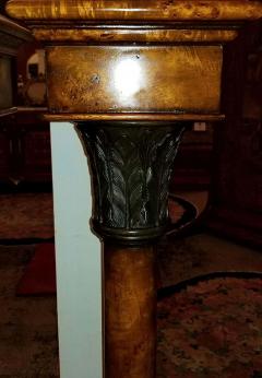 Theodore Alexander Pair of Biedermeier Style Burl Yewood and Bronze Mounted Pillars - 1707917