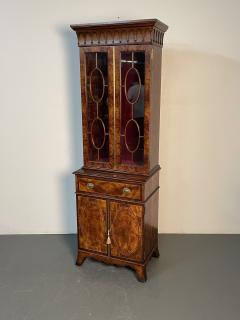 Theodore Alexander Pair of Bookcase Showcase Cabinets Theodore Alexander Althorp Mahogany - 3328653