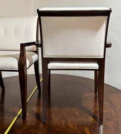 Theodore Alexander Pair of Theodore Alexander Mahogany Designer Dining Chairs - 2930751