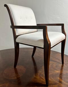 Theodore Alexander Pair of Theodore Alexander Mahogany Designer Dining Chairs - 2930759