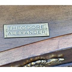 Theodore Alexander Regency Style Theodore Alexander Leather Top Writing Table Desk - 2817496