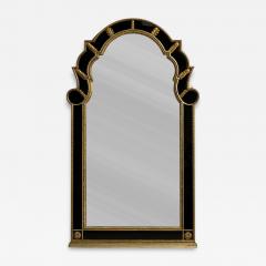 Theodore Alexander Theodore Alexander Queene Anne Style Wall Mirror Black Glass Gilt Metal - 4598207