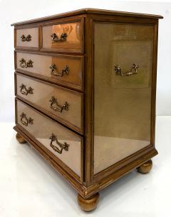 Theodore Alexander Vintage Theodore Alexander Eglomise Mirrored Chests Pair - 4228253