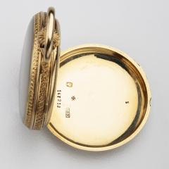 Theodore B Starr Antique Pocket Watch Enamel 18kt Gold Vacheron Constanitine manufactured - 4721635