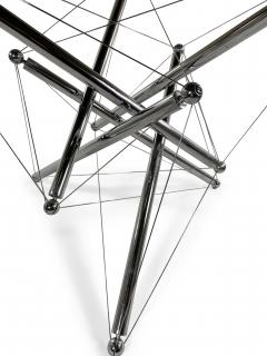 Theodore Waddell Theodore Waddell for Cassina Mid Century Modern Chrome Tension Table - 4272624