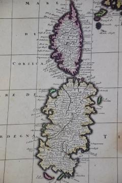 Theodorus Danckerts Italy Sicily Sardinia Corsica and Dalmatian Coast A 17th Century Dutch Map - 2777191