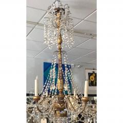 Therien Studios Italian Crystal Giltwood Chandelier - 1721981