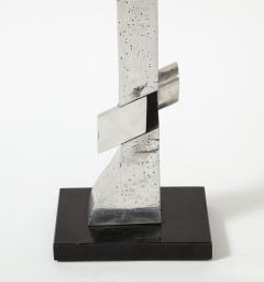 Thibaud Weisz Abstract Chromed Steel Sculpture by Thibaud Weisz France c 1950 - 3214128