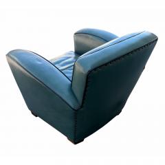 Thomas Callaway Thomas Callaway Art Deco Leather Club Chair 1 of 2 - 4648832