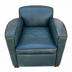 Thomas Callaway Thomas Callaway Art Deco Leather Club Chair 1 of 2 - 4648834