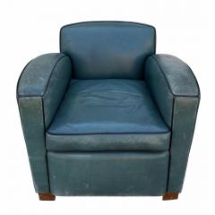 Thomas Callaway Thomas Callaway Art Deco Leather Club Chair 1 of 2 - 4648835