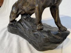 Thomas Cartier Art Deco Lioness Sculpture by Thomas Cartier Cast Zinc France circa 1930 - 1903594