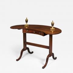 Thomas Chippendale Antique Georgian Period Chippendale Fashion Kidney Writing Table Desk - 1207109