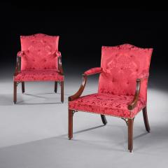 Thomas Chippendale CHIPPENDALE PERIOD PAIR OF GAINSBOROUGH CHAIRS C 1765 - 2729197