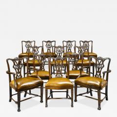 Thomas Chippendale CHIPPENDALE STYLE MAHOGANY DINING CHAIRS - 2902417