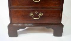 Thomas Chippendale English Georgian Mahogany Pedestal Form Bachelors Chest circa 1760 - 3886568