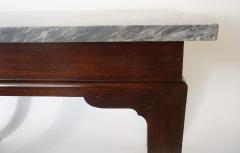 Thomas Chippendale English Georgian Marble Top Mahogany Slab or Side Table - 1034254