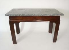 Thomas Chippendale English Georgian Marble Top Mahogany Slab or Side Table - 1034259