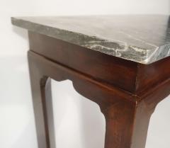 Thomas Chippendale English Georgian Marble Top Mahogany Slab or Side Table - 1034261