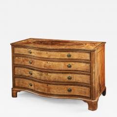 Thomas Chippendale Georgian Period Satinwood Serpentine Commode Chest - 1149433