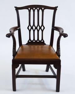 Thomas Chippendale Gothic Chippendale Mahogany Armchair - 1073502