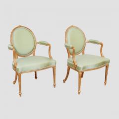 Thomas Chippendale Junior A Pair of Important Giltwood Armchairs c 1775 - 4591441