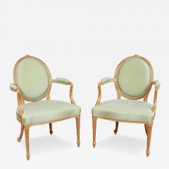 Thomas Chippendale Junior A Pair of Important Giltwood Armchairs c 1775 - 4591574