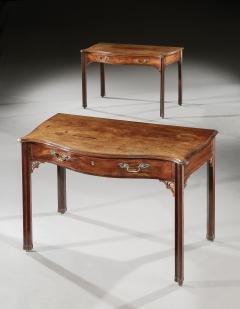 Thomas Chippendale Pair of Chippendale Period Mahogany Serpentine Side Tables - 1143086