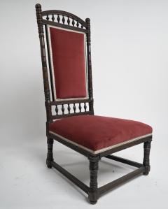 Thomas Edward Collcutt Thomas Edward Collcutt for Collinson Lock Aesthetic Movement high back chair  - 4186133