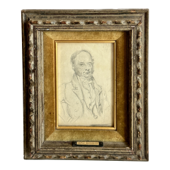 Thomas Hargreaves Antique Early 19th C English Portrait Drawing by Thomas Hargreaves - 3289075