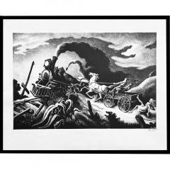 Thomas Hart Benton Thomas Hart Benton Wreck of the Ol 97 Lithograph - 3671128