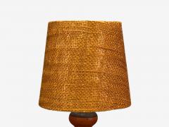 Thomas Hellstr m Swedish Modern Ceramic Fabric Table Lamp Sweden 1970s - 4293115