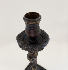 Thomas Hope A Rare Pair of Regency Patinated Bronze Candlesticks - 4738693