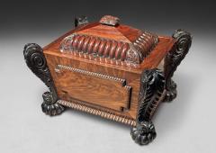 Thomas Hope Regency Carved Mahogany and Ebonised Cellarette after Thomas Hope - 4379889
