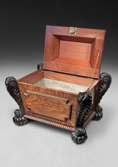 Thomas Hope Regency Carved Mahogany and Ebonised Cellarette after Thomas Hope - 4379893